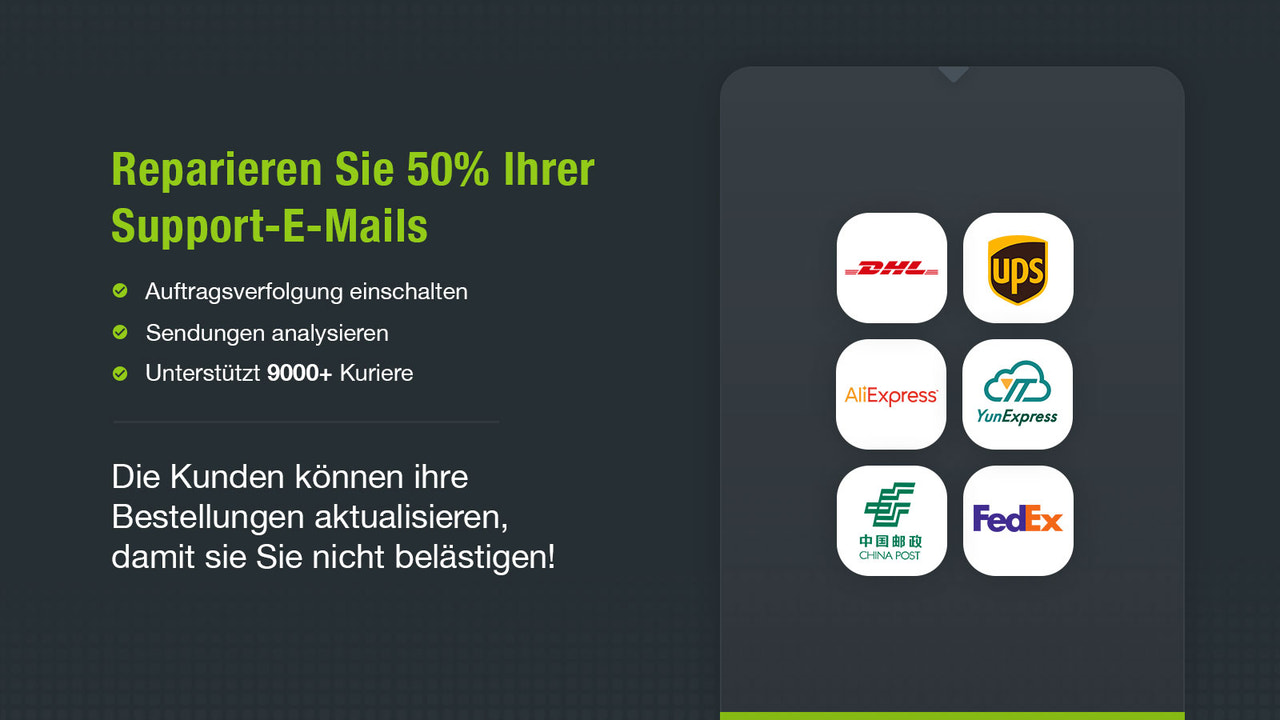 Erweiterte Integration von Stripe- und PayPal-Verfolgungsnummern