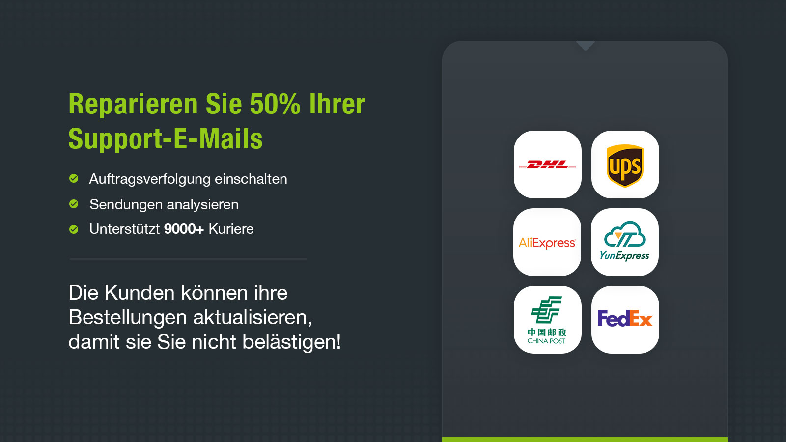 Erweiterte Integration von Stripe- und PayPal-Verfolgungsnummern