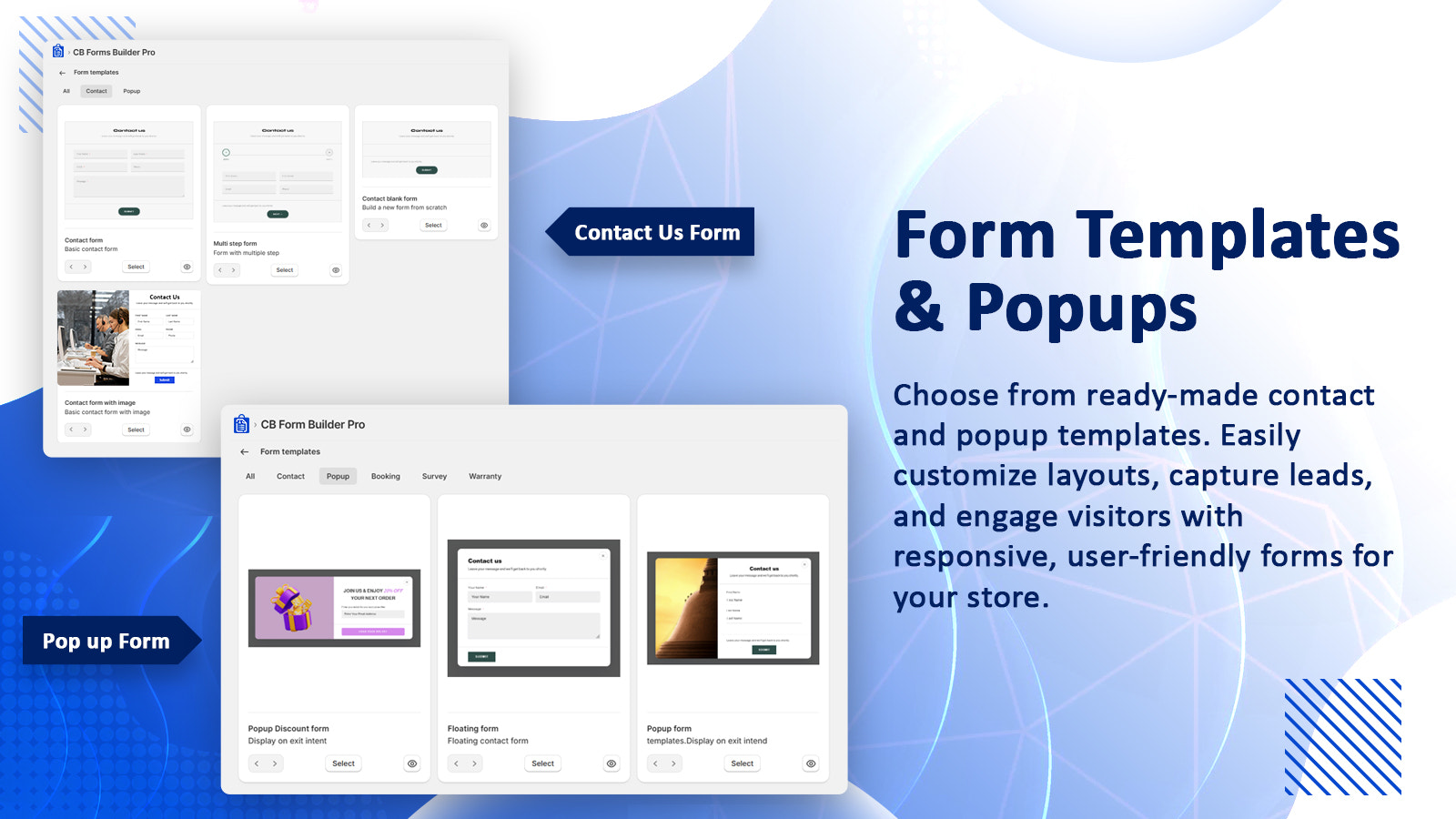 Form Templates & Popups