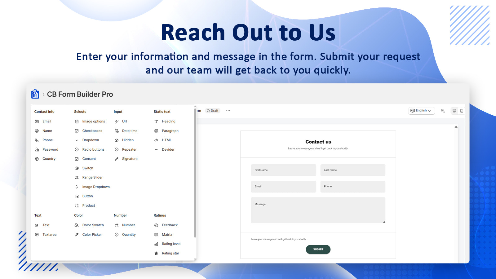 Reach Out to Us