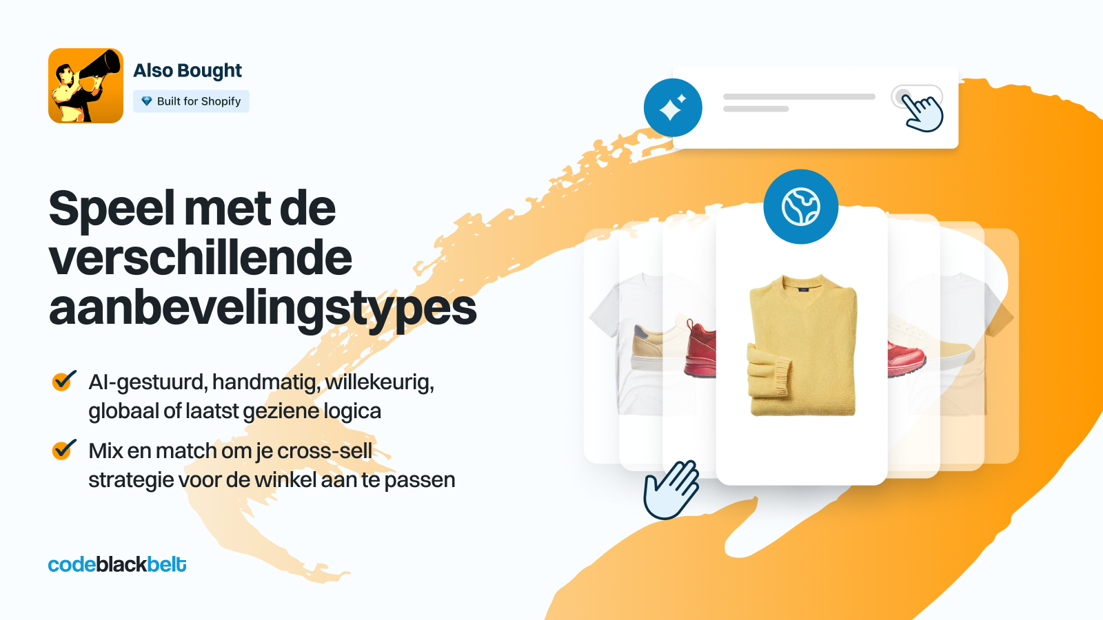 Speel met de verschillende aanbevelingstypen