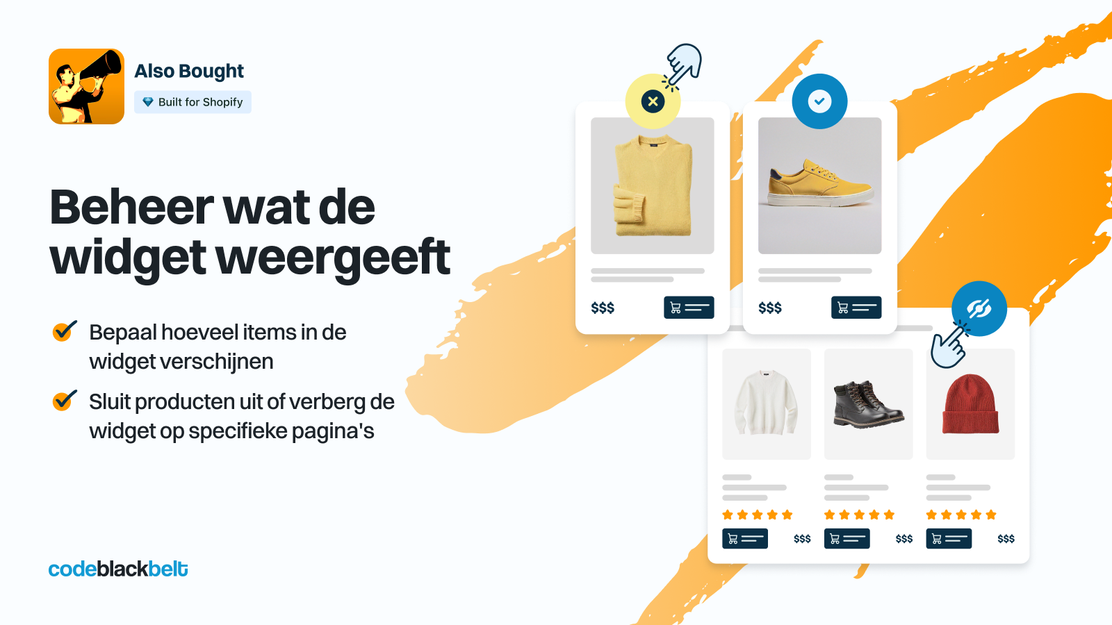 Bepaal wat de widget weergeeft