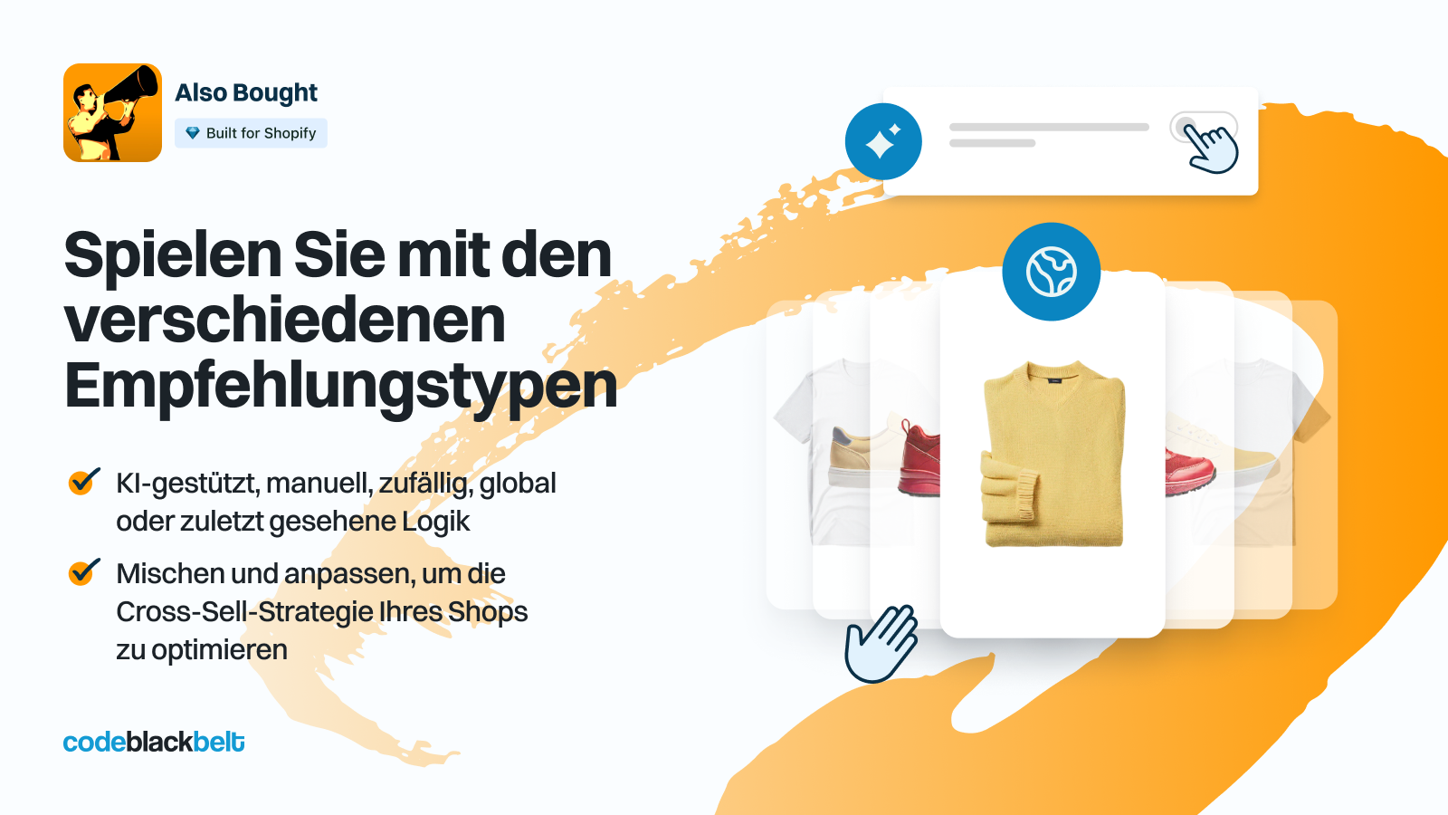 Probieren Sie die verschiedenen Empfehlungstypen