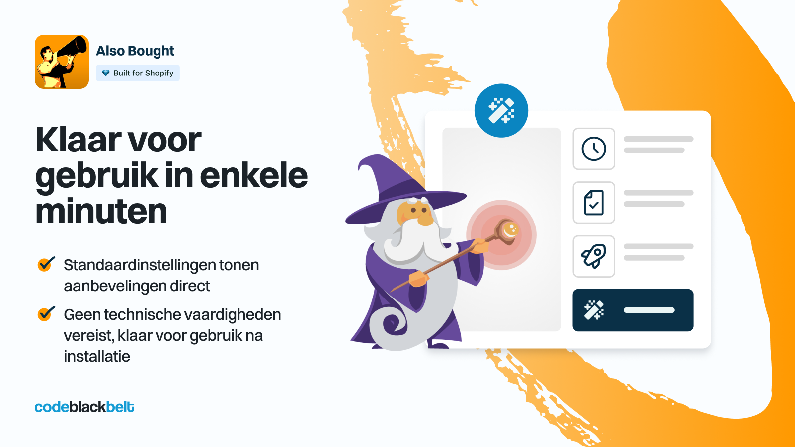 Binnen enkele minuten operationeel