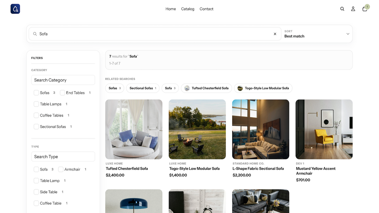 ParticleSearch - full page search experience