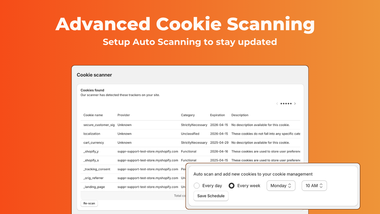 Automatically Scan Cookies