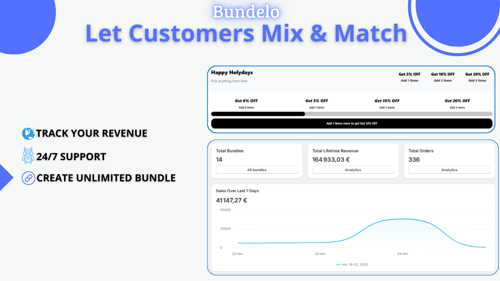 let customers mix an match 