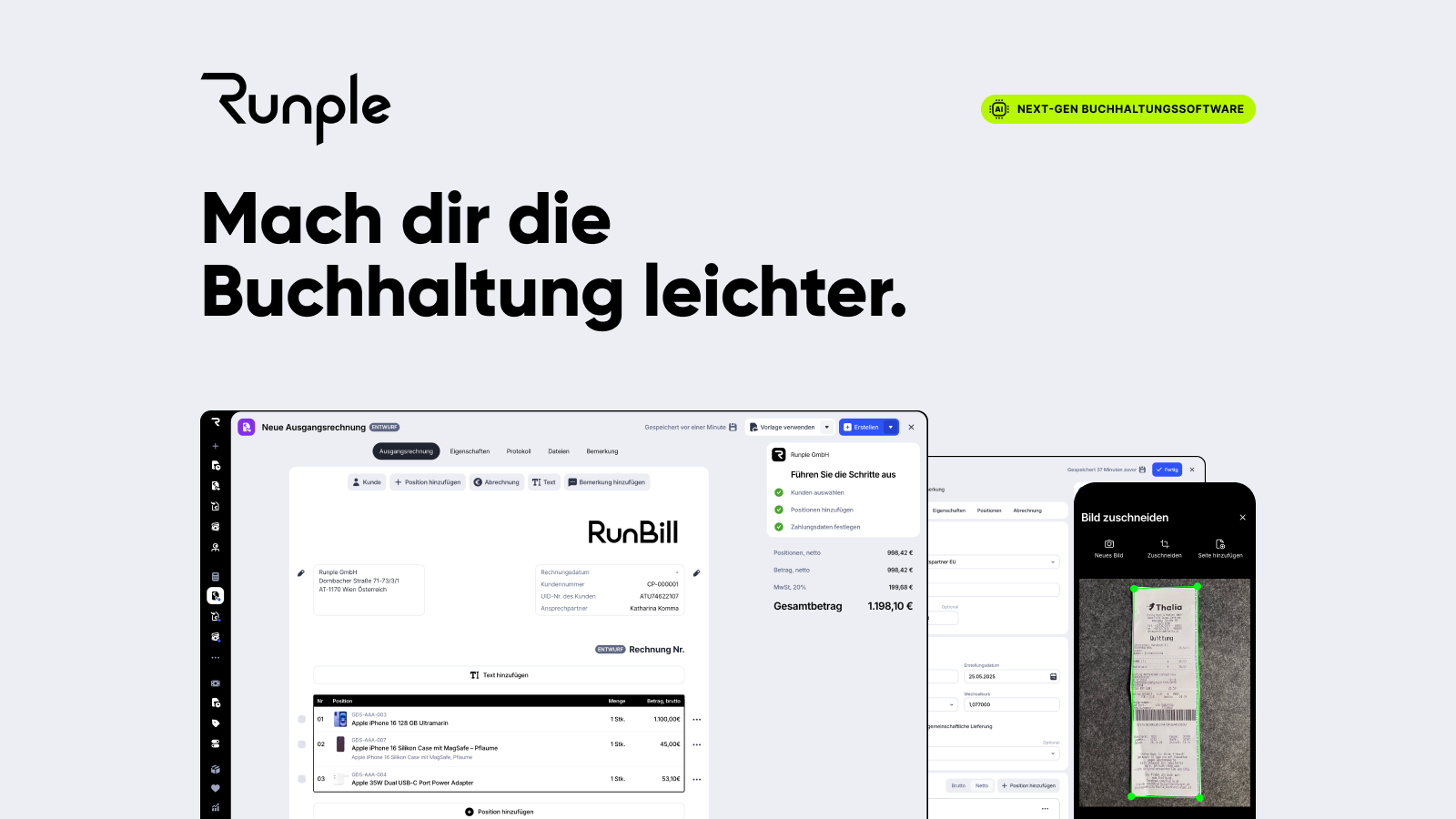Mach dir die Buchhaltung leichter