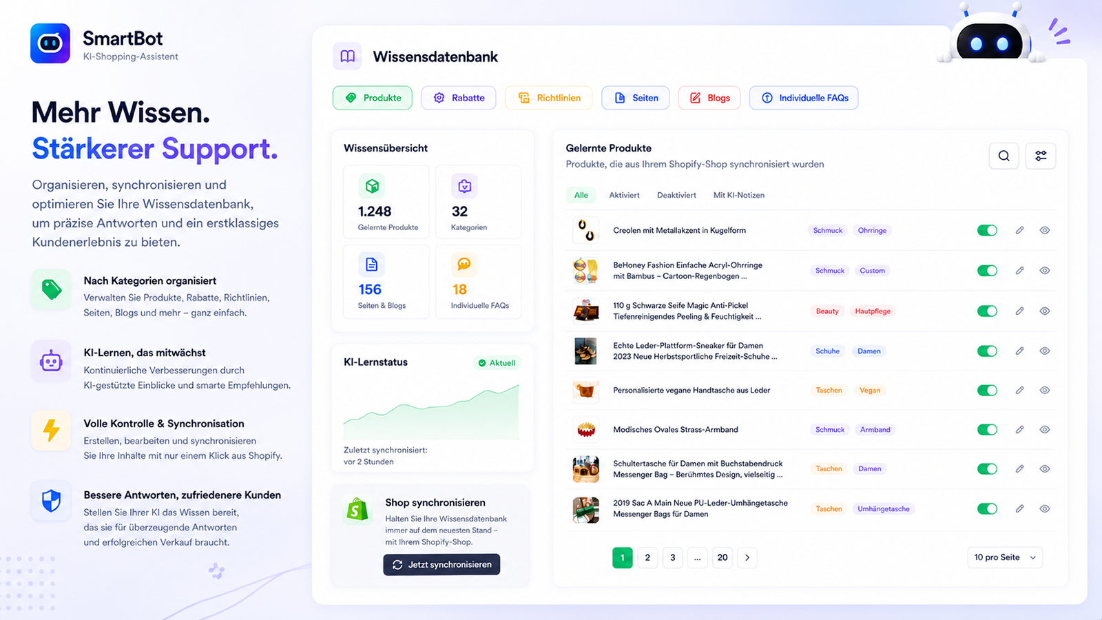 KI-Wissensdatenbank für präzisen Support