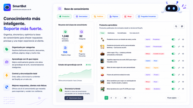 Base de conocimiento IA para soporte preciso
