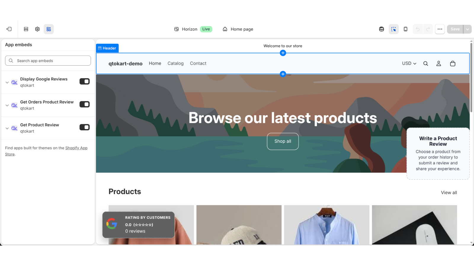 Product Review Extension