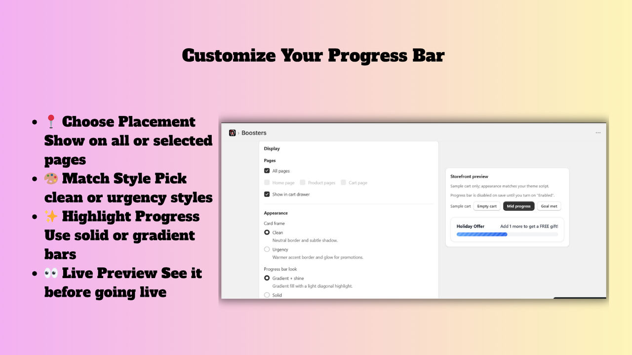 Customize Your Progress Bar 