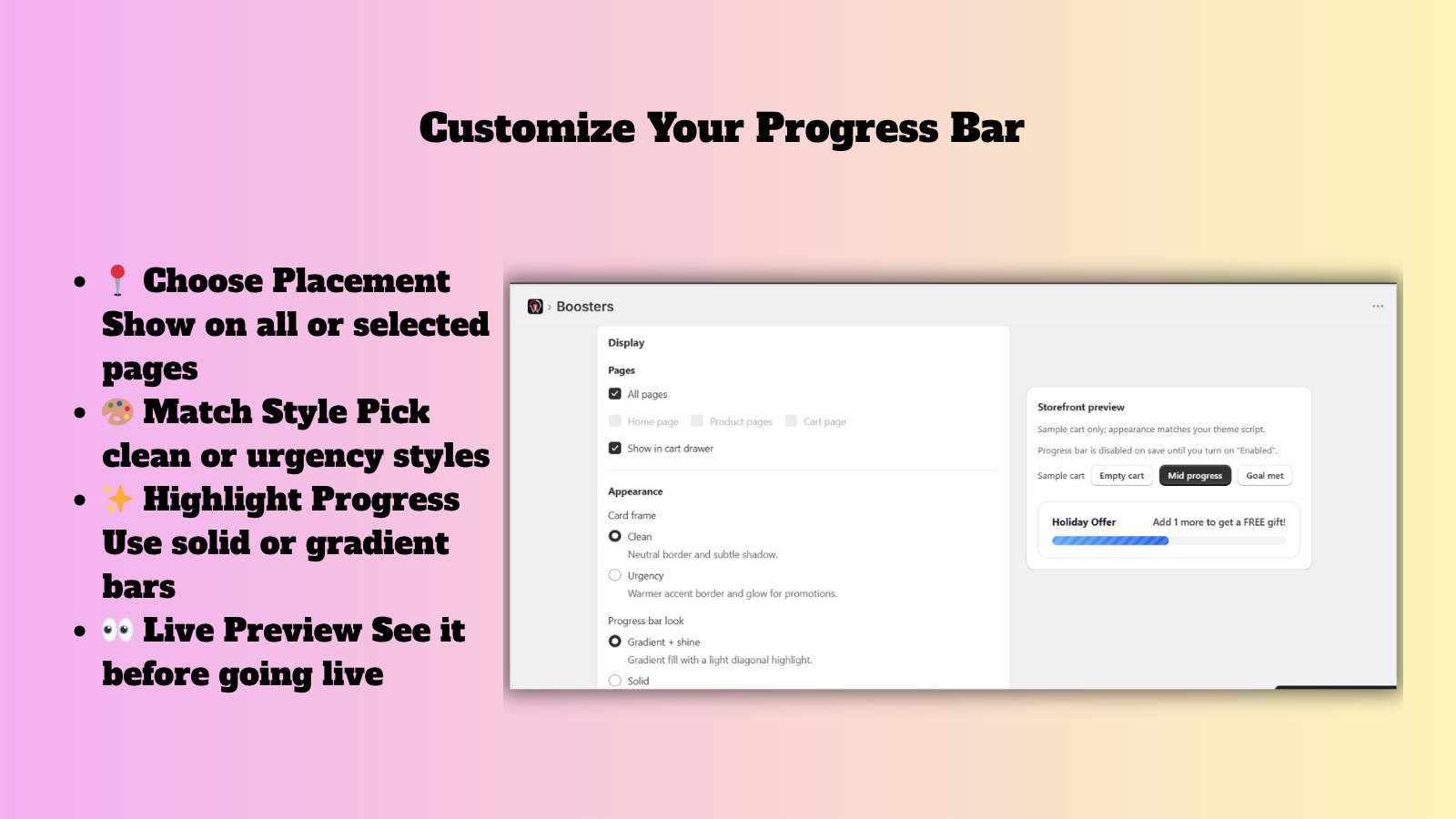 Customize Your Progress Bar 