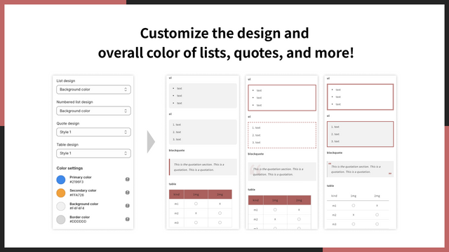 Customize the design of any item