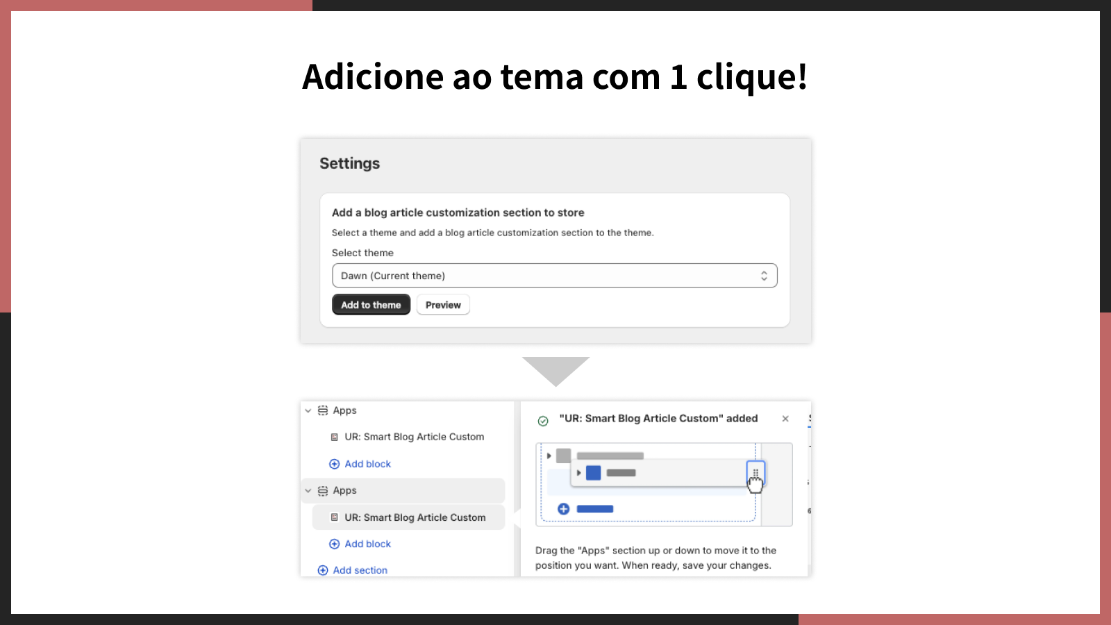 Adicione ao tema com 1 clique!