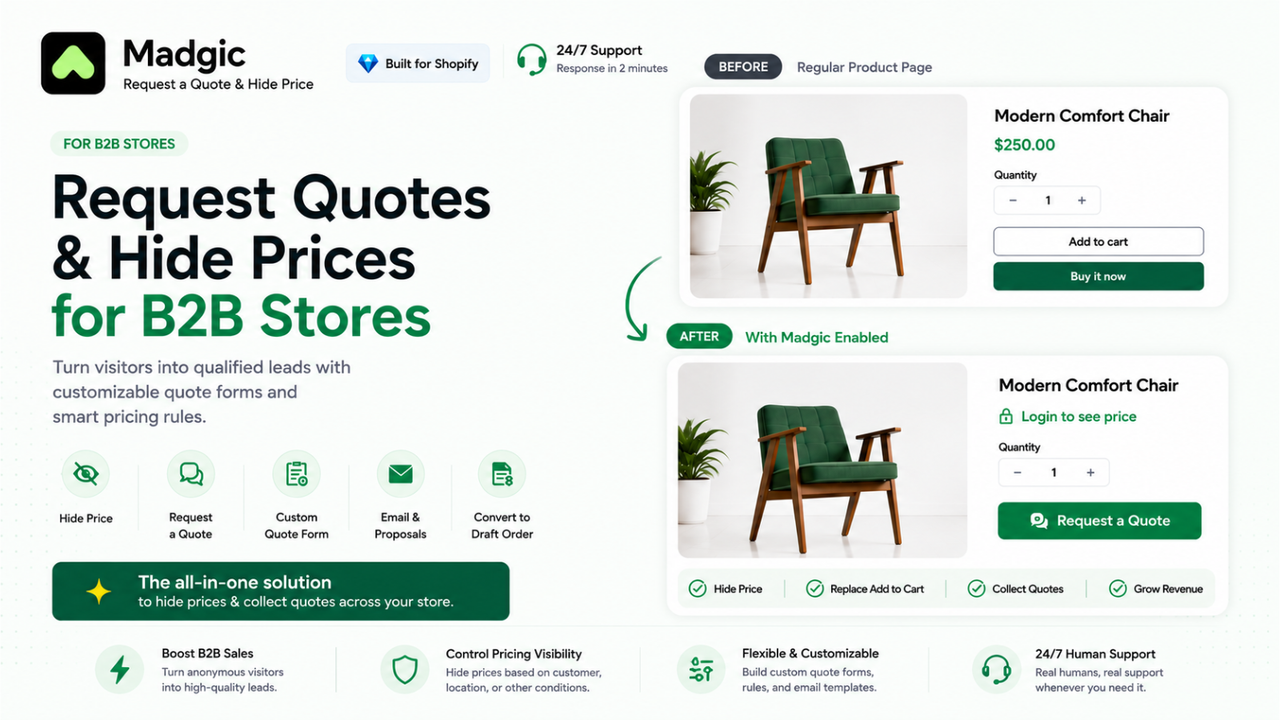 Request a quote form and button plugin