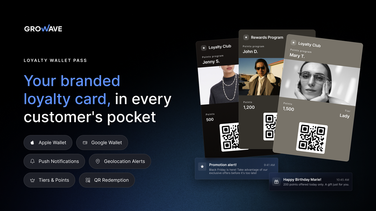 Loyalty pass: Google and Apple wallet integration for Shopify