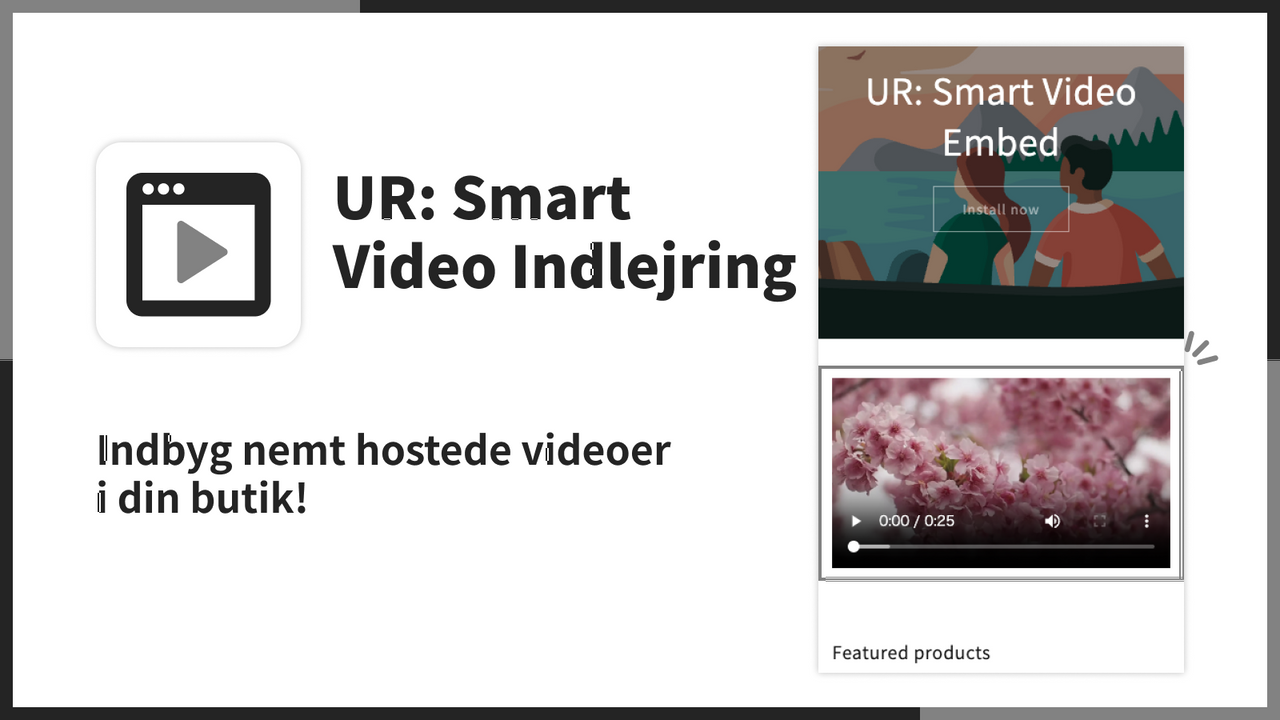 Indbyg nemt hostede videoer i din butik!