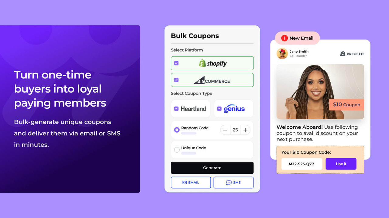 Turn one-time buyers into loyal paying members