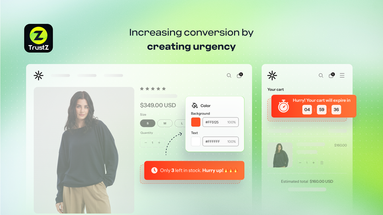 Increase conversions by creating urgency