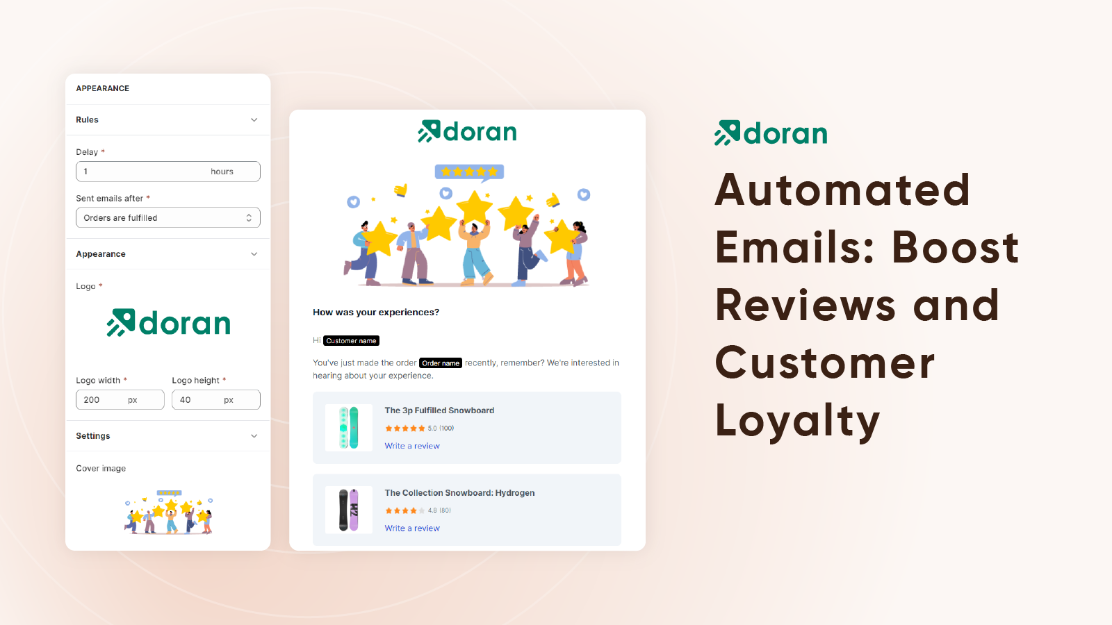 Automated Emails on Product Reviews App