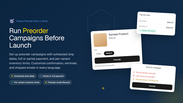 Set up and run Shopify preorder campaigns