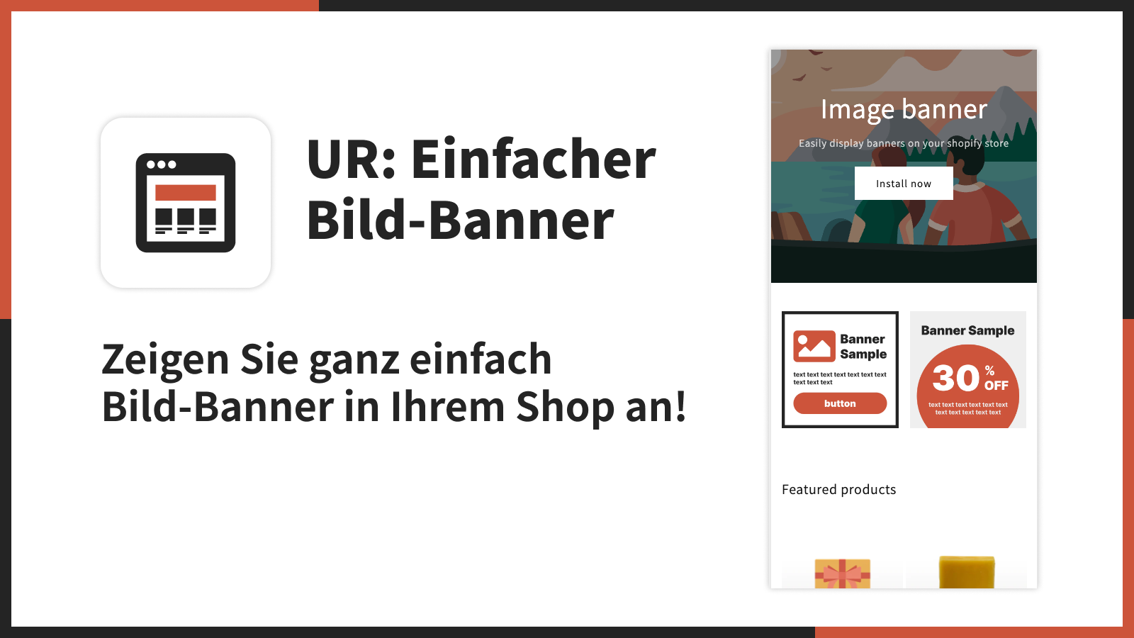 Zeigen Sie ganz einfach Bild-Banner in Ihrem Shop an!