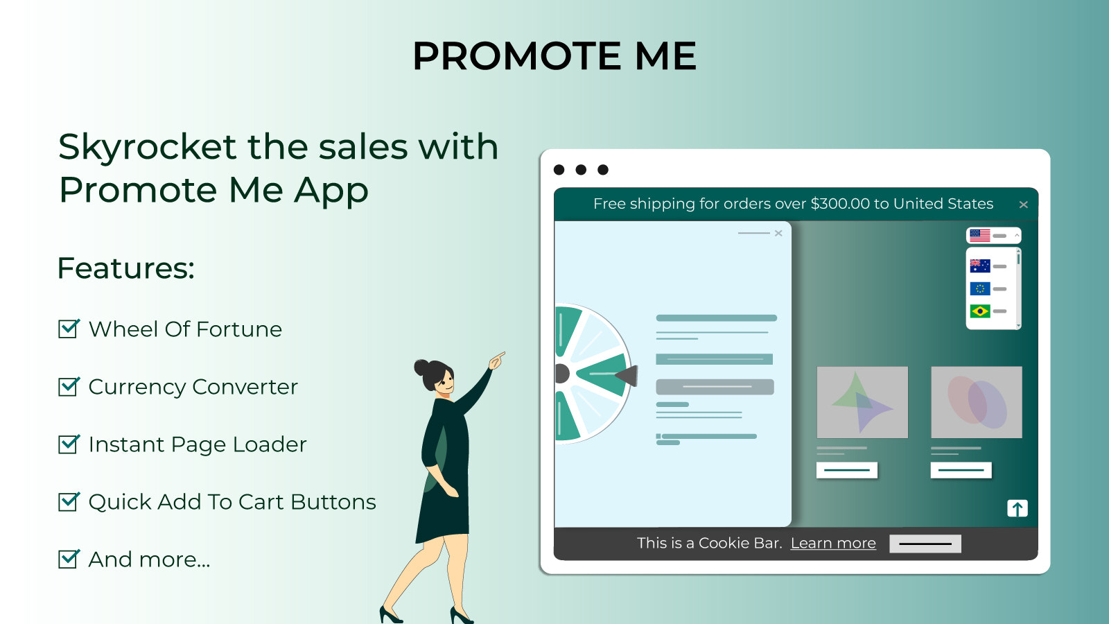 Shopify's Promote Me App - Dashboard