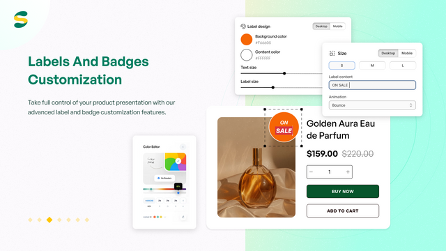 Labels & badges customization