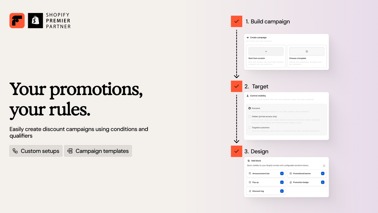 Create discount campaigns using conditions and qualifiers