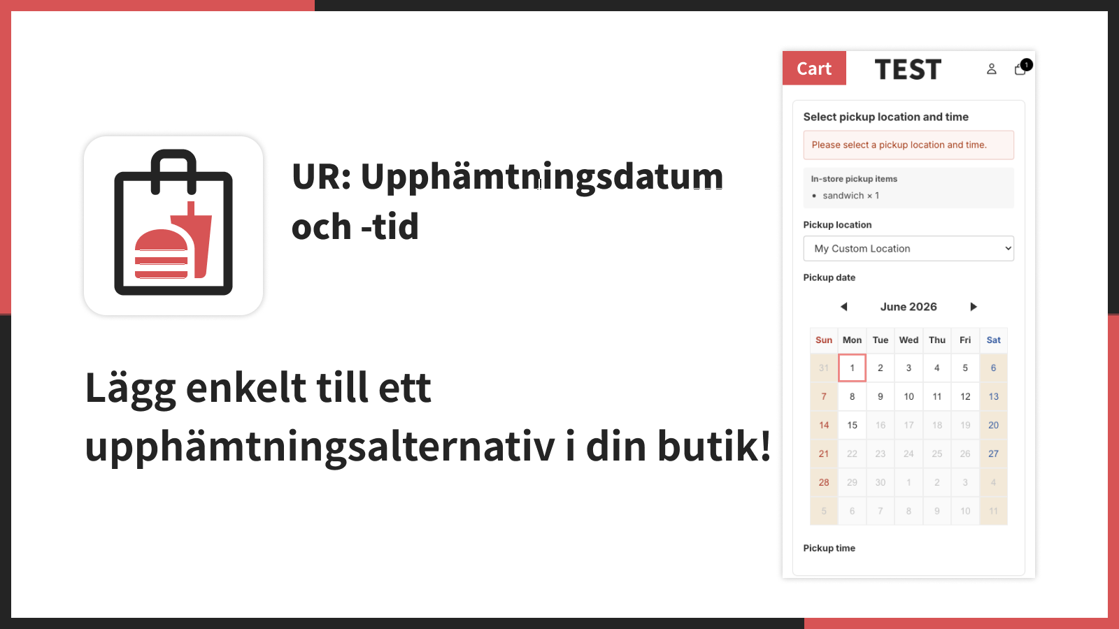 Lägg enkelt till ett upphämtningsalternativ i din butik!