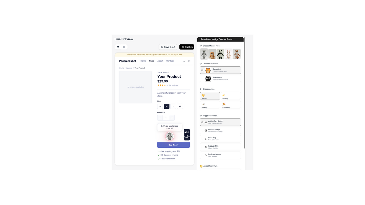 Config page