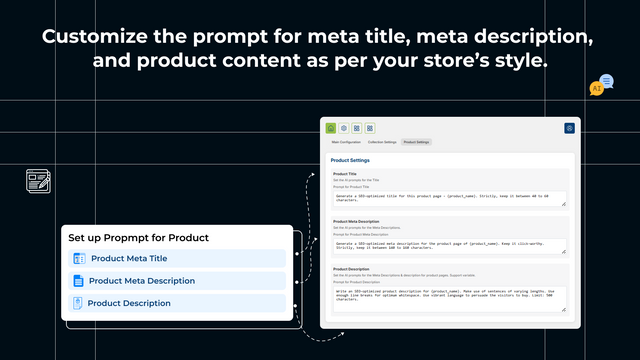 Customize the prompts