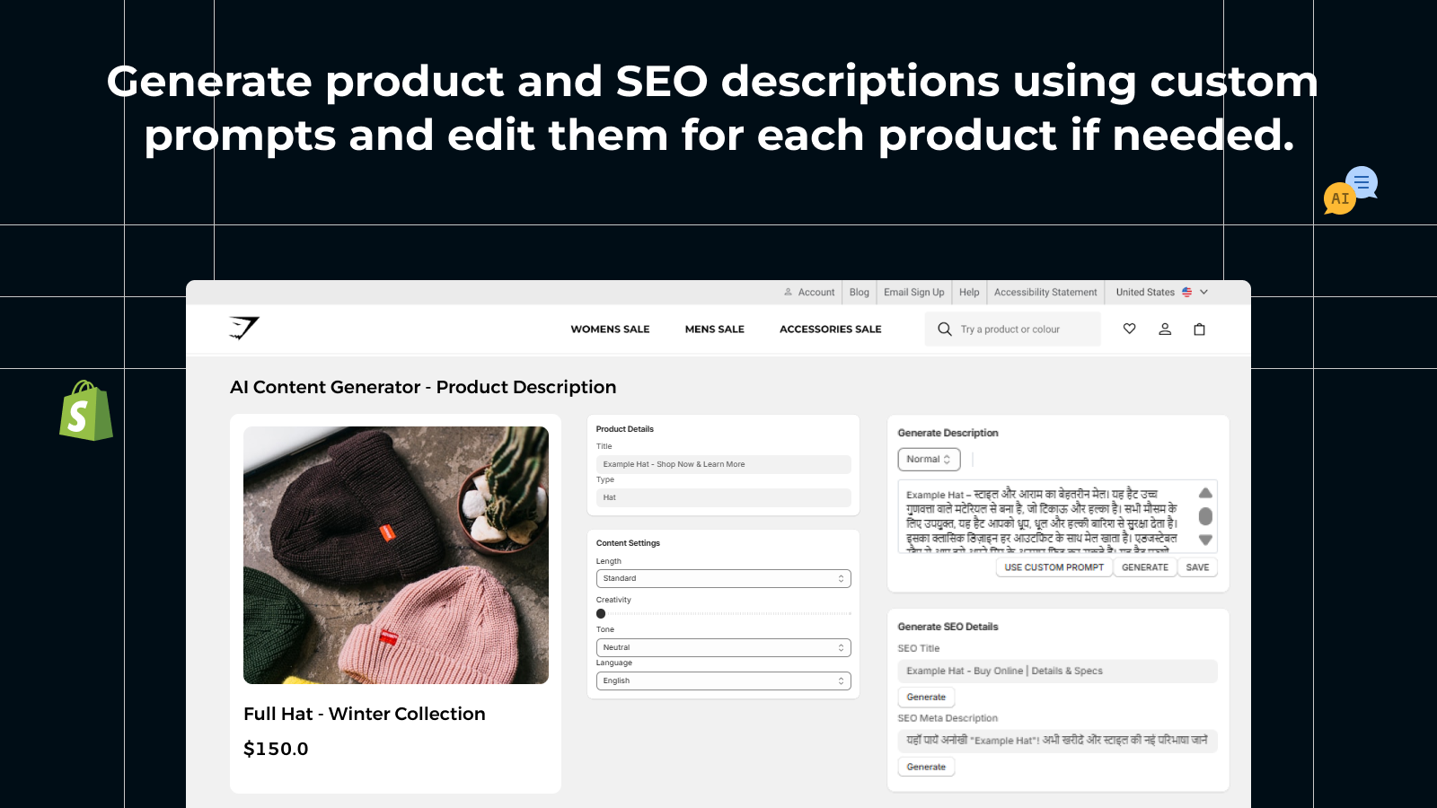 Generate SEO and description