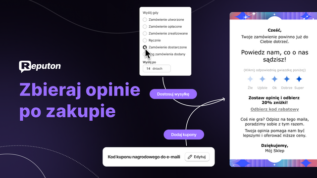 Prośba o opinie od klientów