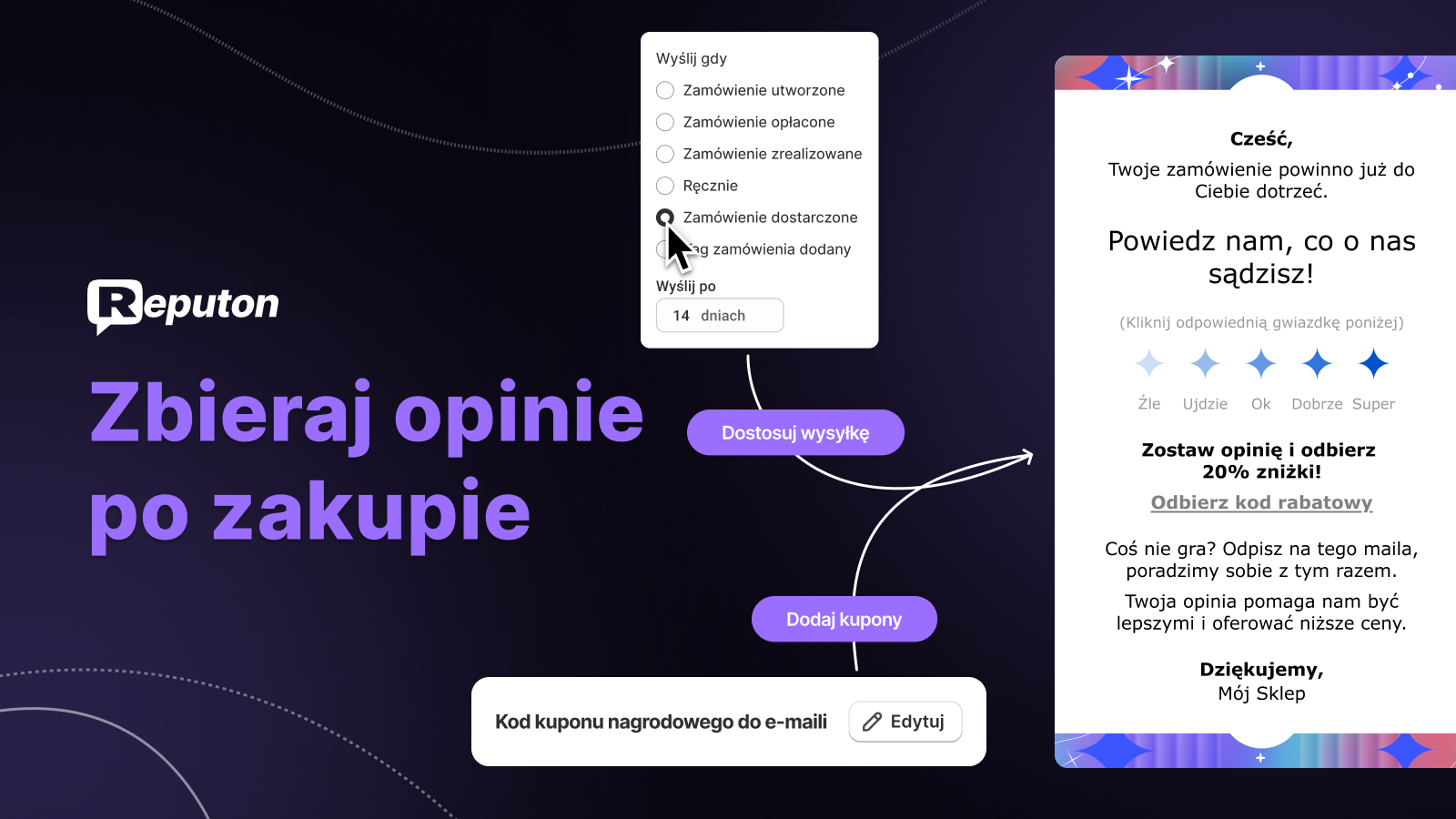 Prośba o opinie od klientów