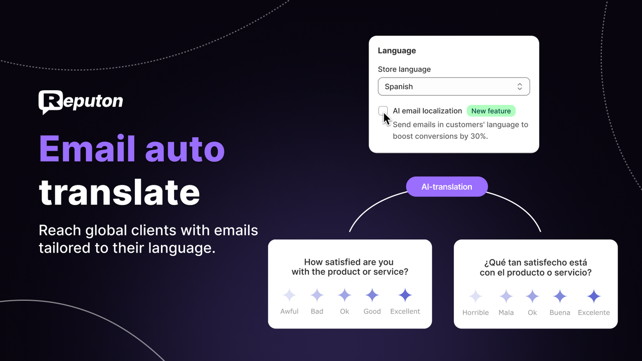 ask for reviews ai translation