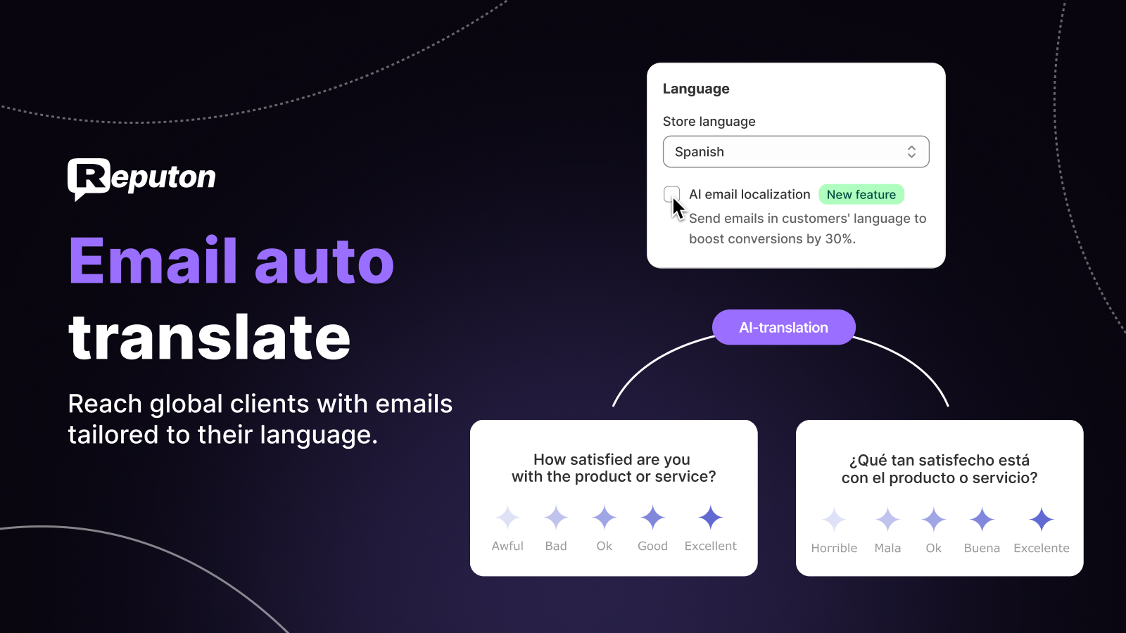 ask for reviews ai translation