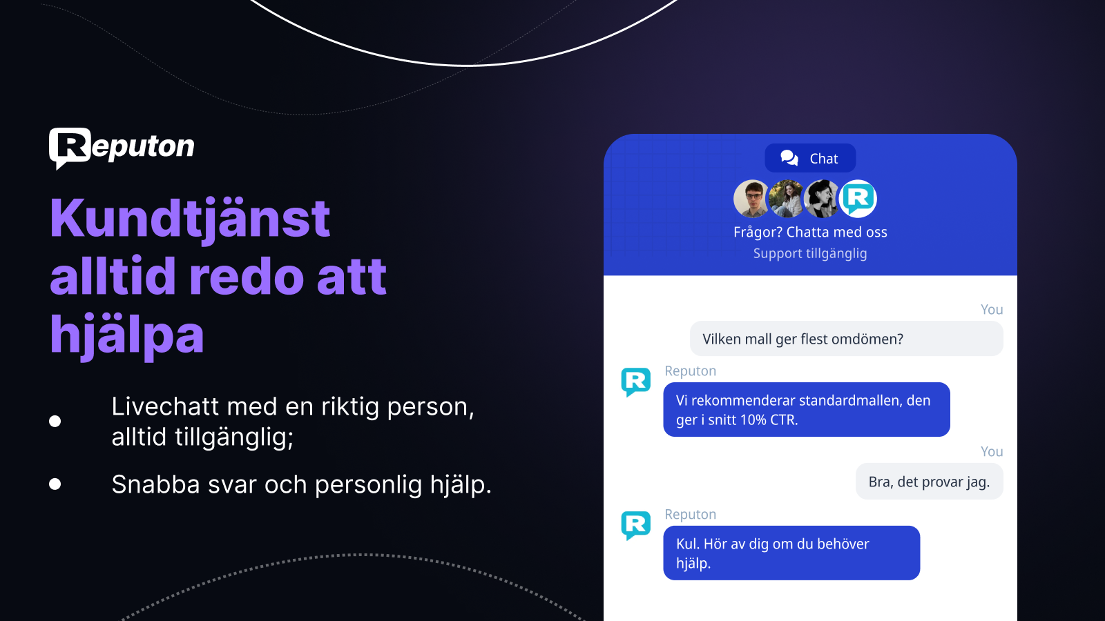 Support för kundrecensioner