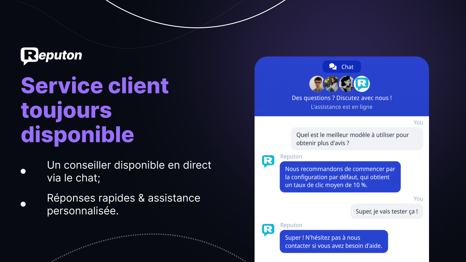Le service client Reputon