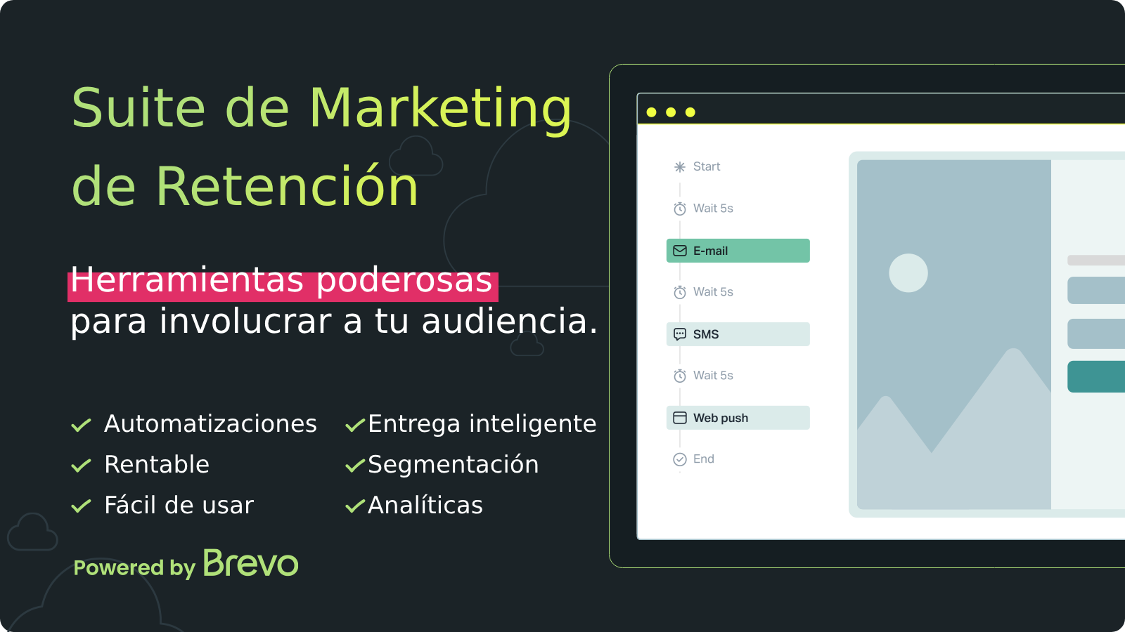 Retain users with SMS, push notifications, and email marketing