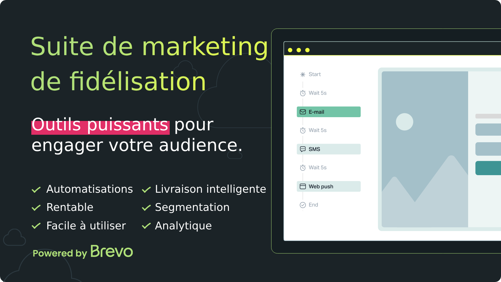 Email marketing, web push notifications, & SMS marketing suite