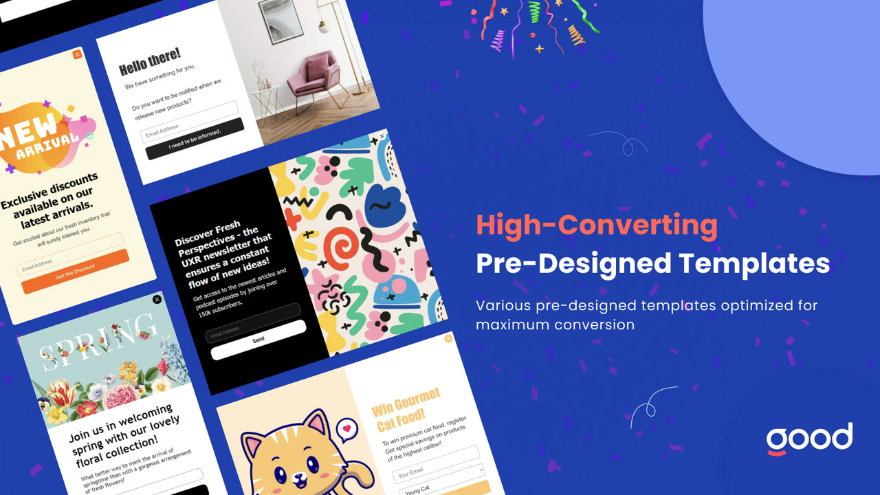 Pre-designed templates