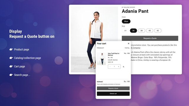 Request a Quote - Hide Price