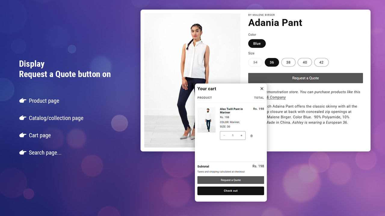 Request a Quote - Hide Price
