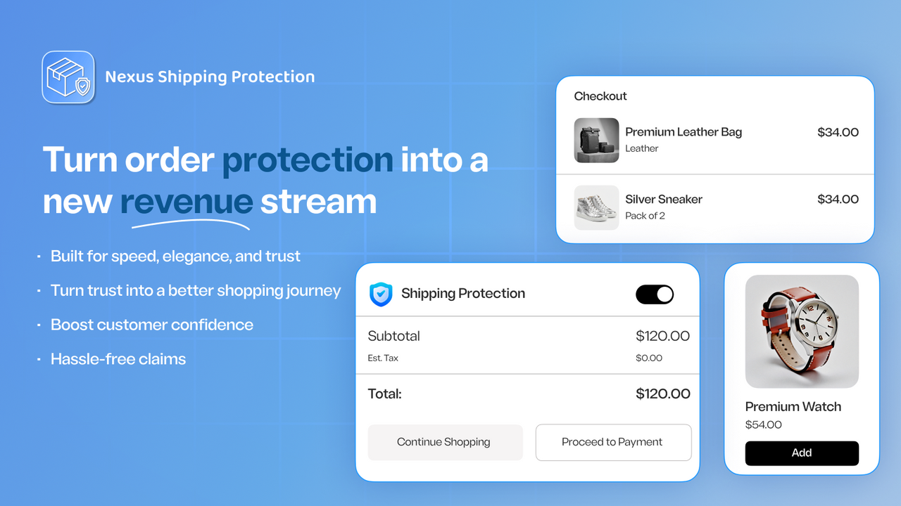 Nexus Shipping Protection For Shopify