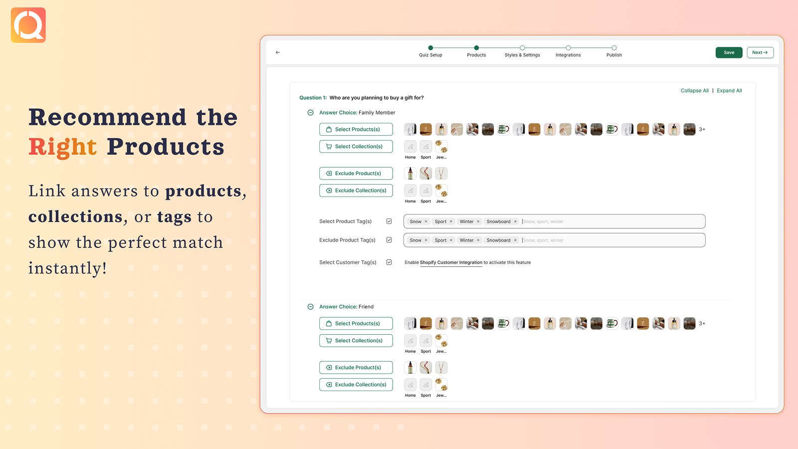 Product Quizzes Shopify