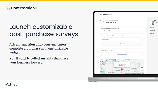 Post purchase surveys