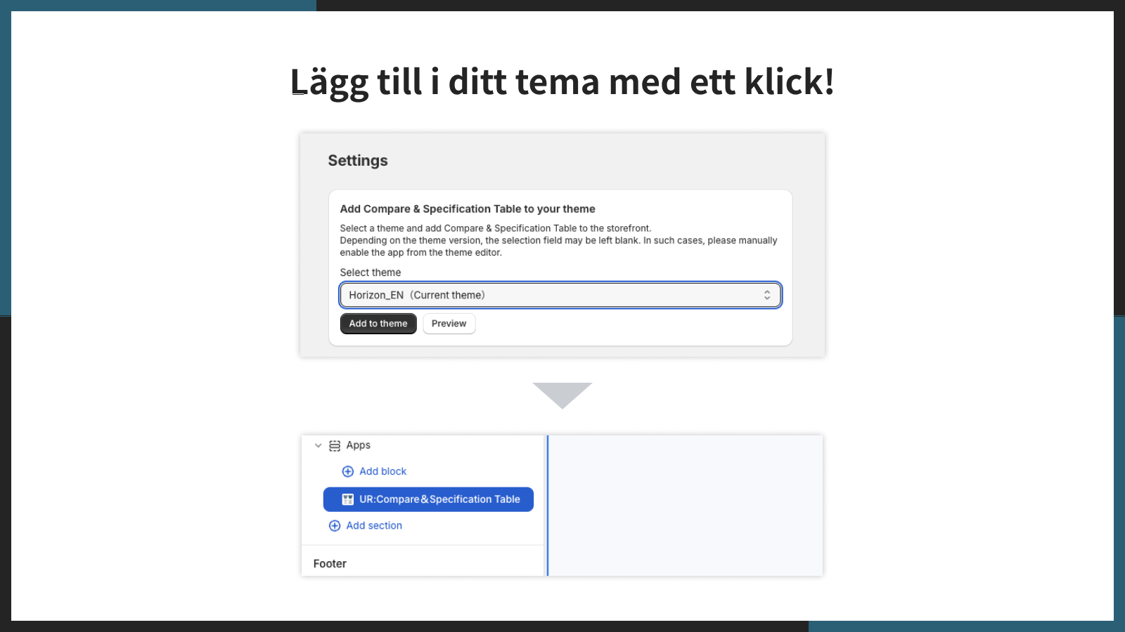 Lägg till i ditt tema med ett klick!