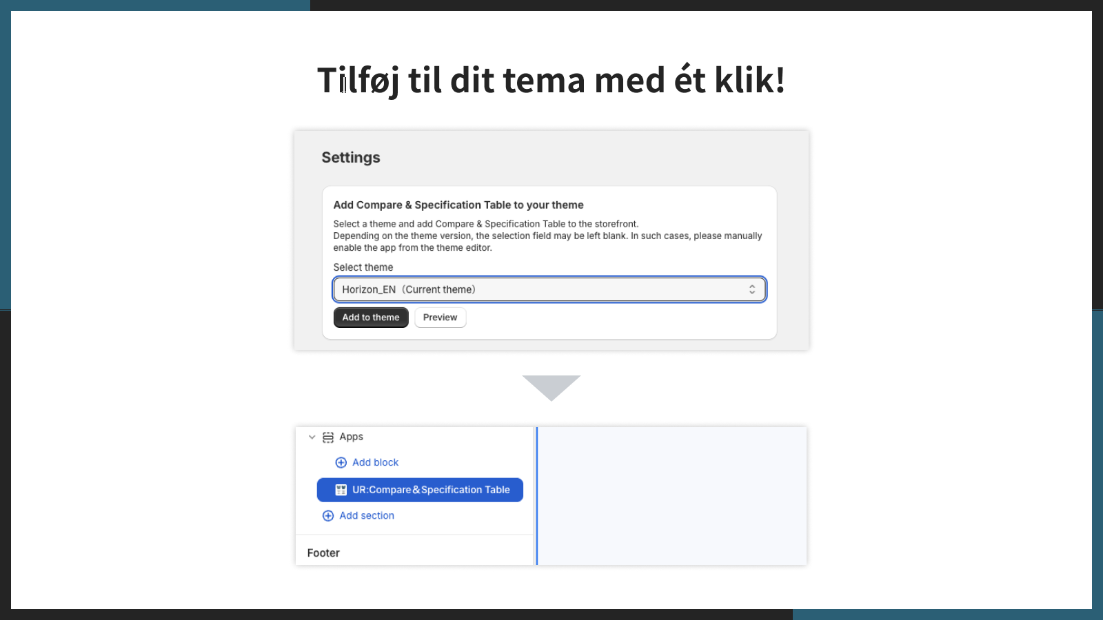 Tilføj til dit tema med ét klik!